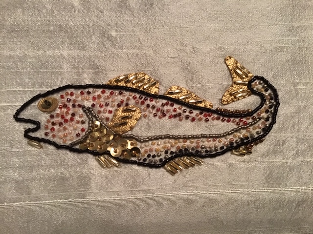 Codfish in beadwork